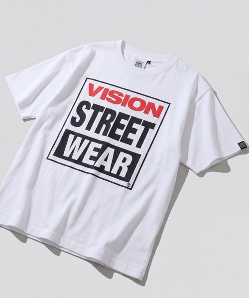 VISION STREET WEAR（ヴィジョンストリートウェア）の「【VISION STREET WEAR/ヴィジョンストリートウェア】VSW Logo Tee / VSWロゴＴシャツ（Tシャツ/カットソー・メンズ・ホワイト/ブラック・M/L/LL）」の2枚目の写真