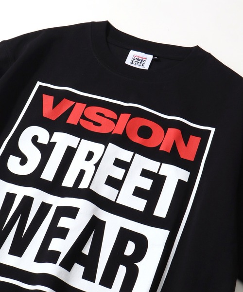 VISION STREET WEAR（ヴィジョンストリートウェア）の「【VISION STREET WEAR/ヴィジョンストリートウェア】VSW Logo Tee / VSWロゴＴシャツ（Tシャツ/カットソー・メンズ・ホワイト/ブラック・M/L/LL）」の12枚目の写真