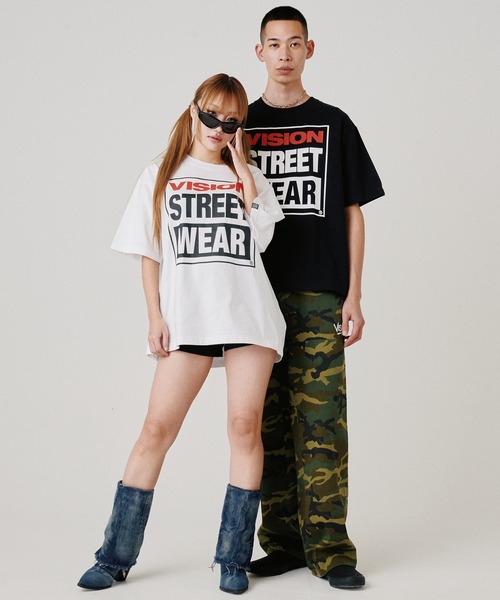 VISION STREET WEAR（ヴィジョンストリートウェア）の「【VISION STREET WEAR/ヴィジョンストリートウェア】VSW Logo Tee / VSWロゴＴシャツ（Tシャツ/カットソー・メンズ・ホワイト/ブラック・M/L/LL）」の18枚目の写真