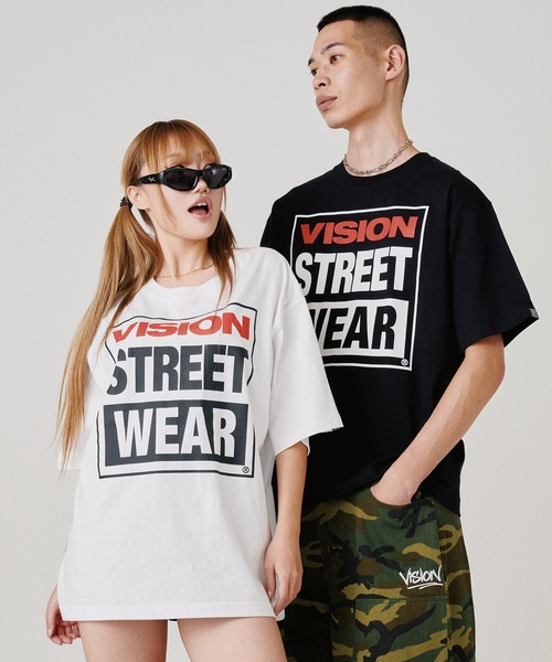 VISION STREET WEAR（ヴィジョンストリートウェア）の「【VISION STREET WEAR/ヴィジョンストリートウェア】VSW Logo Tee / VSWロゴＴシャツ（Tシャツ/カットソー・メンズ・ホワイト/ブラック・M/L/LL）」の17枚目の写真