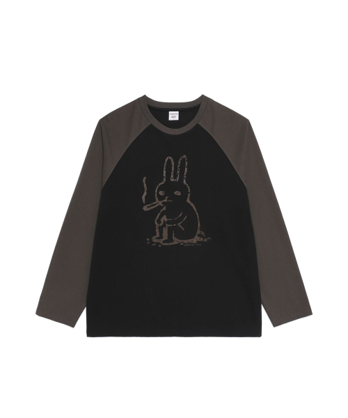 PIMADAZIWIN(ピマダジウィン)の「Dark Label Raglan T-shirt_2Color(Tシャツ/カットソー・レディース・ブラック×グレー/ホワイト×グレー・MEDIUM/LARGE)」の11枚目の写真