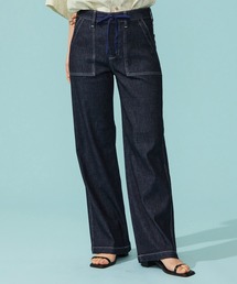 EDWIN LADIES ジャージーズ COOLイージーベイカーワイドデニムパンツ【涼】