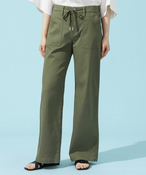 EDWIN(エドウィン)の「EDWIN LADIES ジャージーズ COOLイージーベイカーワイドデニムパンツ【涼】(デニムパンツ・レディース・アイボリー/インディゴブルー/ダークインディゴブルー/ライトインディゴブルー/グリーン・X-SMALL/MEDIUM/LARGE/X-LARGE/SMALL)」の3枚目の写真