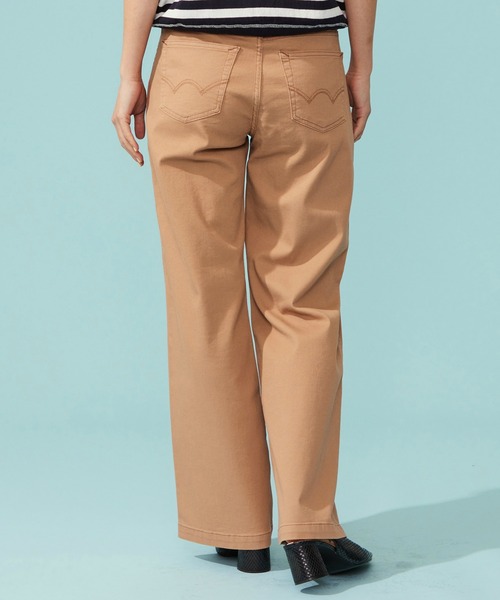 EDWIN(エドウィン)の「EDWIN LADIES ジャージーズ COOLイージーベイカーワイドデニムパンツ【涼】(デニムパンツ・レディース・アイボリー/インディゴブルー/ダークインディゴブルー/ライトインディゴブルー/グリーン・X-SMALL/MEDIUM/LARGE/X-LARGE/SMALL)」の9枚目の写真