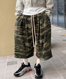 ATTENTIONROW（アテンションロー）の「エディション10. 4タックバルーンフィット8部バミューダパンツトレーニングショートパンツ（カモ）（その他パンツ）」