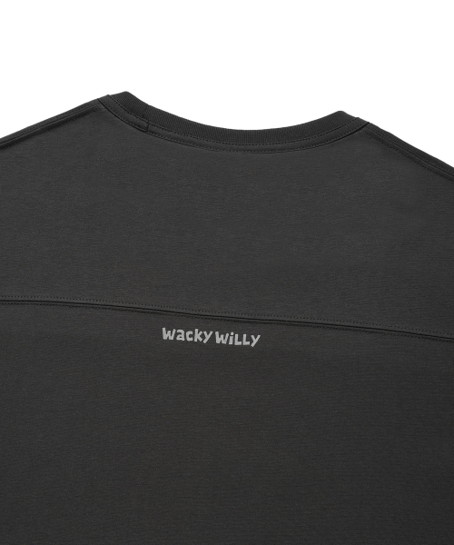 Wacky WiLLy(ワッキーウィリー)の「切り替えタイポ半袖Tシャツチャコール(Tシャツ/カットソー・レディース・その他・SMALL/MEDIUM/LARGE/X-LARGE)」の7枚目の写真