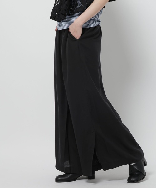 niko and...（ニコアンド）の「アソートワイドスリットパンツ（その他パンツ・レディース・ブルー/ブラック/ネイビー・LARGE/MEDIUM）」の2枚目の写真