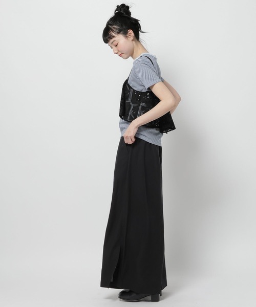 niko and...（ニコアンド）の「アソートワイドスリットパンツ（その他パンツ・レディース・ブルー/ブラック/ネイビー・LARGE/MEDIUM）」の10枚目の写真