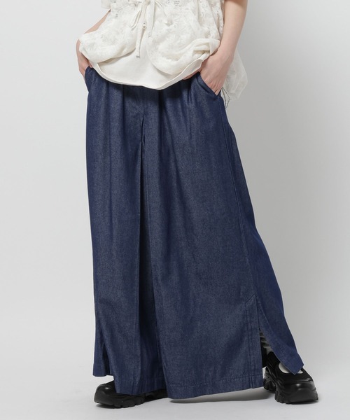 niko and...（ニコアンド）の「アソートワイドスリットパンツ（その他パンツ・レディース・ブルー/ブラック/ネイビー・LARGE/MEDIUM）」の22枚目の写真
