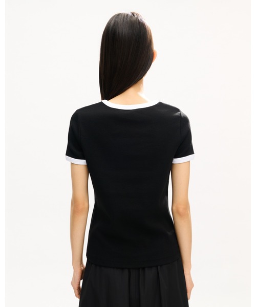 KENZO（ケンゾー）の「'Boke Flower 2.0' エンブロイダリー フィット Tシャツ イン コットン（Tシャツ/カットソー・レディース・ブラック系その他3・SMALL/MEDIUM/X-SMALL）」の2枚目の写真