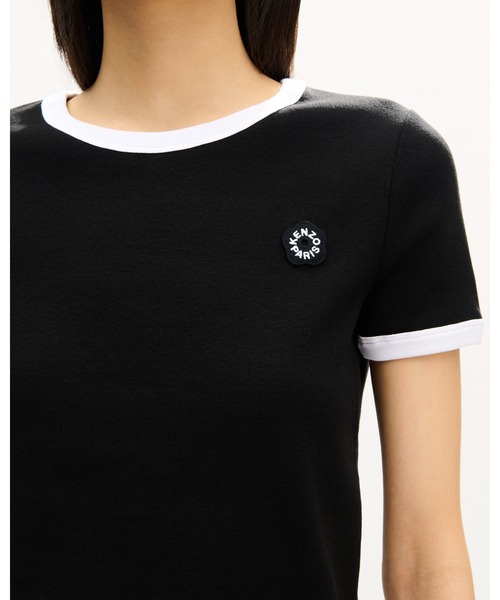 KENZO（ケンゾー）の「'Boke Flower 2.0' エンブロイダリー フィット Tシャツ イン コットン（Tシャツ/カットソー・レディース・ブラック系その他3・SMALL/MEDIUM/X-SMALL）」の3枚目の写真