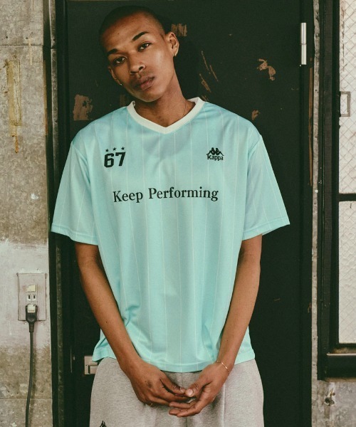 Kappa(カッパ)の「ゲームシャツ(Tシャツ/カットソー・レディース・ブラック/ライトブルー/グレー・LARGE/MEDIUM/SMALL)」の3枚目の写真