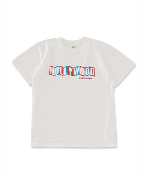 HOLLYWOOD RANCH MARKET(ハリウッドランチマーケット)の「シネラマ HOLLYWOOD ショートスリーブTシャツ(Tシャツ/カットソー・メンズ・ブラック/ホワイト・M/XL/L/S)」の1枚目の写真
