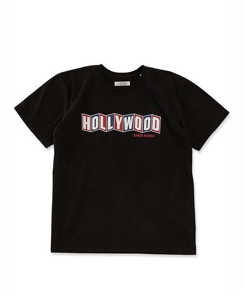 HOLLYWOOD RANCH MARKET(ハリウッドランチマーケット)の「シネラマ HOLLYWOOD ショートスリーブTシャツ(Tシャツ/カットソー・メンズ・ブラック/ホワイト・M/XL/L/S)」の2枚目の写真