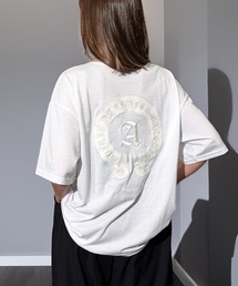 ネオン タギング グラフィック ホースシュー ロゴ オーバーサイズ 半袖Tシャツ