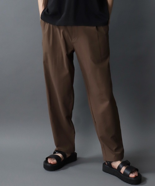 SITRY(シトリー)の「Seer Sucker Function Pants/シアサッカー ファンクション ワイドイージーパンツ テーパードパンツ(スラックス・メンズ・チャコール/ブラウン/ブラック・M/L/LL)」の3枚目の写真
