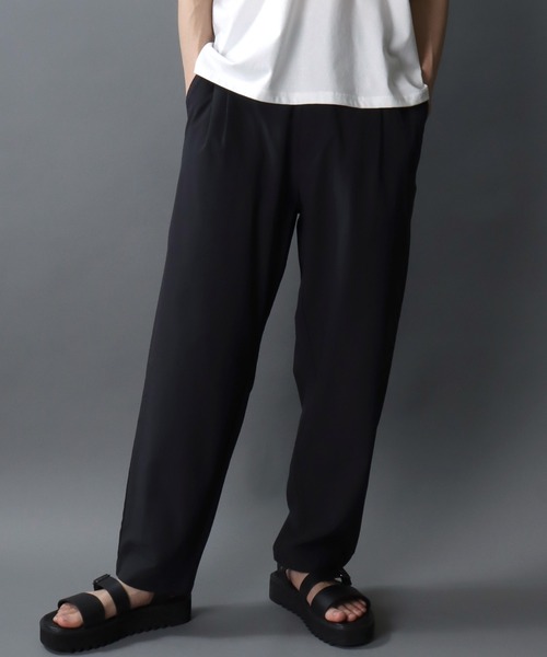 SITRY(シトリー)の「Seer Sucker Function Pants/シアサッカー ファンクション ワイドイージーパンツ テーパードパンツ(スラックス・メンズ・チャコール/ブラウン/ブラック・M/L/LL)」の20枚目の写真