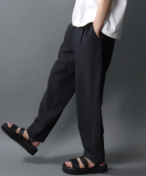 SITRY(シトリー)の「Seer Sucker Function Pants/シアサッカー ファンクション ワイドイージーパンツ テーパードパンツ(スラックス・メンズ・チャコール/ブラウン/ブラック・M/L/LL)」の15枚目の写真