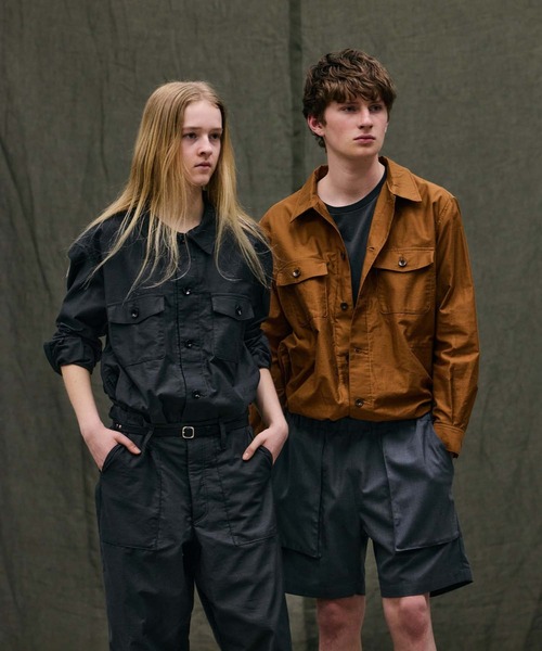 FACTOTUM（ファクトタム）の「【FACTOTUM】 Back Sateen Utility Shirt（シャツ/ブラウス・メンズ・ブラウン/ダークグレー・44/46/48）」の8枚目の写真
