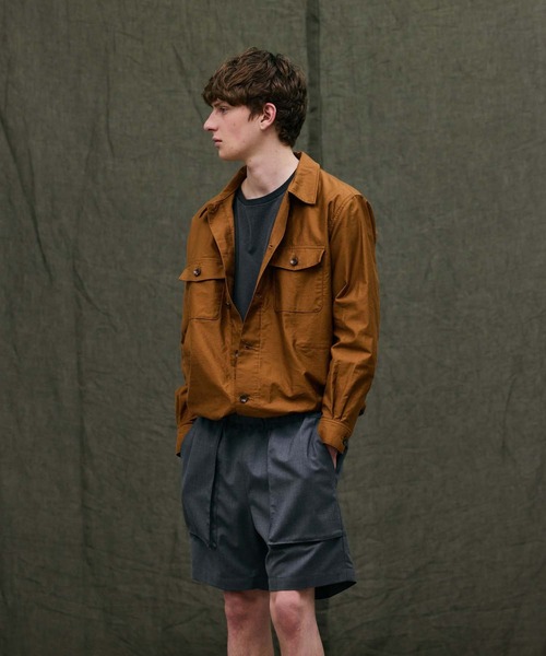 FACTOTUM（ファクトタム）の「【FACTOTUM】 Back Sateen Utility Shirt（シャツ/ブラウス・メンズ・ブラウン/ダークグレー・44/46/48）」の9枚目の写真