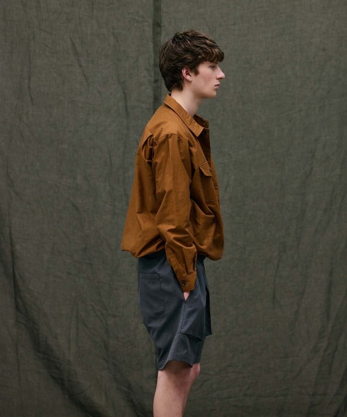 FACTOTUM（ファクトタム）の「【FACTOTUM】 Back Sateen Utility Shirt（シャツ/ブラウス・メンズ・ブラウン/ダークグレー・44/46/48）」の10枚目の写真