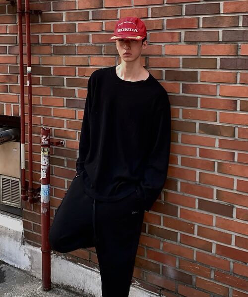 MASSNOUN(マスノウン)の「ワッフルカットディバイドボートネックロングスリーブMSSLS002-BK(Tシャツ/カットソー・レディース・その他・MEDIUM/LARGE)」の9枚目の写真