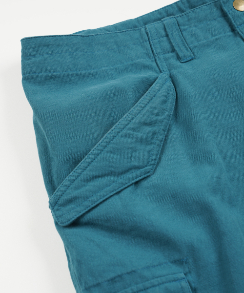 FRIZMWORKS(フリズムワークス)の「CANVAS ESSENTIAL CARGO SHORTS _ TEAL(その他パンツ・メンズ・その他・SMALL/MEDIUM/LARGE/X-LARGE)」の4枚目の写真