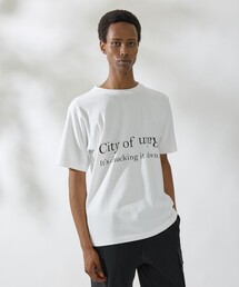ロゴプリント クルーネック Tシャツ -City Of Rain-