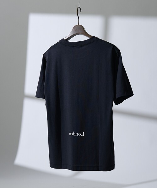 DESIGNWORKS（デザインワークス）の「ロゴプリント クルーネック Tシャツ -City Of Rain-（Tシャツ/カットソー・メンズ・ホワイト/ブラック・50/48/46）」の5枚目の写真