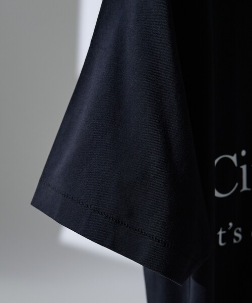 DESIGNWORKS（デザインワークス）の「ロゴプリント クルーネック Tシャツ -City Of Rain-（Tシャツ/カットソー・メンズ・ホワイト/ブラック・50/48/46）」の7枚目の写真