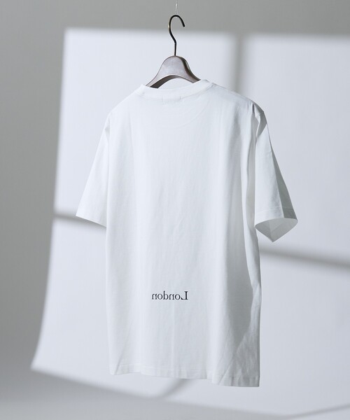 DESIGNWORKS（デザインワークス）の「ロゴプリント クルーネック Tシャツ -City Of Rain-（Tシャツ/カットソー・メンズ・ホワイト/ブラック・50/48/46）」の10枚目の写真