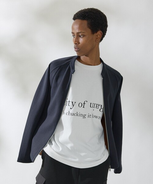 DESIGNWORKS（デザインワークス）の「ロゴプリント クルーネック Tシャツ -City Of Rain-（Tシャツ/カットソー・メンズ・ホワイト/ブラック・50/48/46）」の16枚目の写真