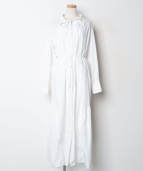 年末限定❗️【新品】ハグオーワーCLOTH&CROSS 長袖レース使いチュニック ブランド古着】長袖ワンピース（ワンピース）｜natural couture