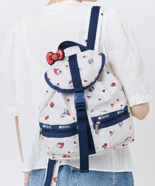 LeSportsac(レスポートサック)の「【LeSportsac×Hello Kitty】SMALL VOYAGER ハートトゥハート(バックパック/リュック・レディース・ホワイト・FREE)」の8枚目の写真