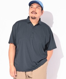 ポロシャツ 半袖 メンズ 大きいサイズ COOL＆SPAN ジャガード スキッパー シャツ B＆T CLUB (ビーアンドティークラブ)