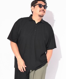 ポロシャツ 半袖 メンズ 大きいサイズ COOL＆SPAN ジャガード スキッパー シャツ B＆T CLUB (ビーアンドティークラブ)