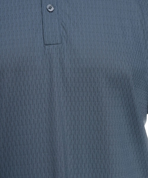 B&T CLUB（ビーティークラブ）の「ポロシャツ 半袖 メンズ 大きいサイズ COOL＆SPAN ジャガード スキッパー シャツ B＆T CLUB (ビーアンドティークラブ)（ポロシャツ・メンズ・ブラック/ネイビー・X1(3L～4L)/X4(8L～9L)/X2(4L～5L)）」の19枚目の写真