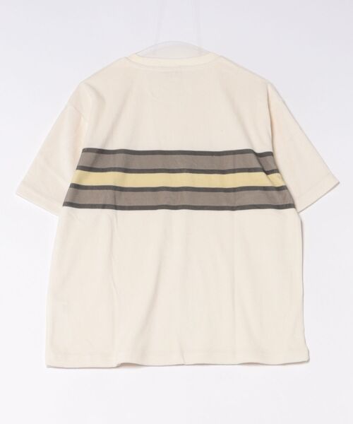 Arnold Palmer（アーノルドパーマー）の「パイル パネルボーダー Tシャツ（Tシャツ/カットソー・メンズ・グレー/アイボリー・LL/L/M）」の3枚目の写真