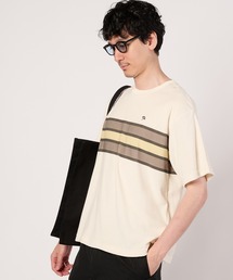 Arnold Palmer | パイル パネルボーダー Tシャツ(Tシャツ/カットソー)
