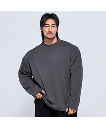 P2614 ヘビーカット特殊両面オーバーサイズ長袖Tシャツ [4COLOR]