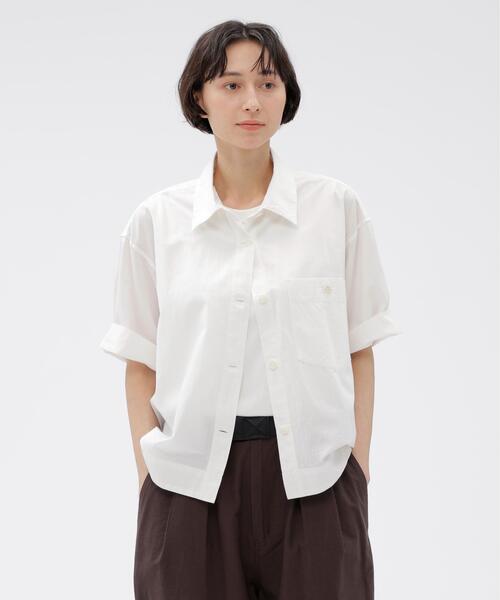 MHL.(エムエイチエル)の「TINY GINGHAM COTTON(シャツ/ブラウス・レディース・ブラック/ホワイト・2/1)」の2枚目の写真