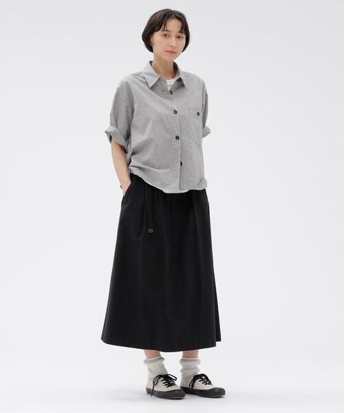 MHL.(エムエイチエル)の「TINY GINGHAM COTTON(シャツ/ブラウス・レディース・ブラック/ホワイト・2/1)」の3枚目の写真