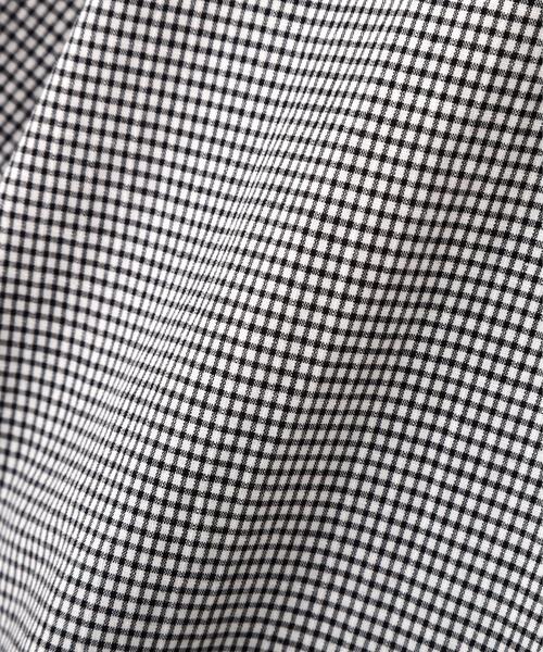 MHL.(エムエイチエル)の「TINY GINGHAM COTTON(シャツ/ブラウス・レディース・ブラック/ホワイト・2/1)」の8枚目の写真