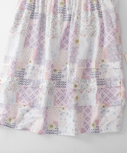 LUCPY(ラクピー)の「パッチワークプリントノースリーブワンピース(ワンピース・レディース・ピンク・XX-LARGE/X-LARGE/LARGE/MEDIUM)」の4枚目の写真