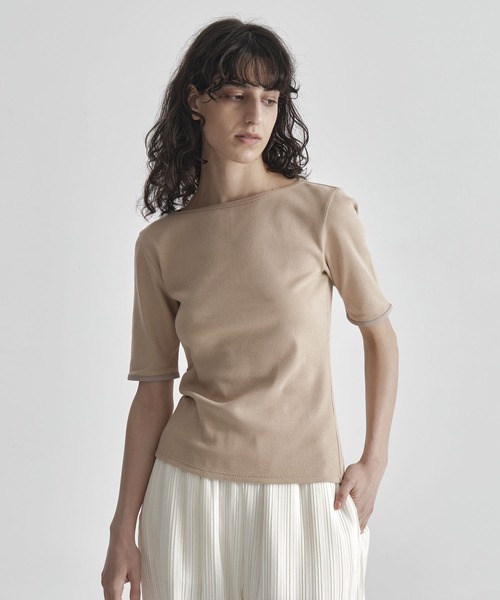トップス koto THE TOKYO/ザトウキョウ】Boat Neck Rib Top/ボートネックリブトップス