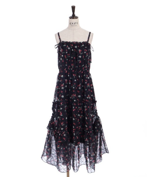 axes femme（アクシーズファム）の「さくらんぼキャミワンピース（ワンピース・レディース・サックスブルー/ブラック/キナリ・FREE）」の17枚目の写真