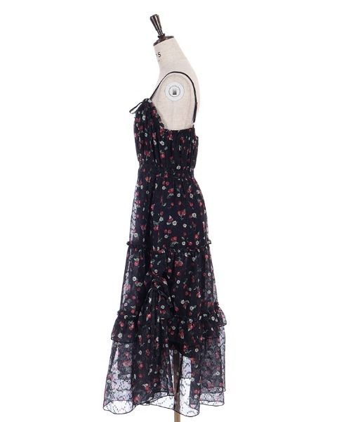 axes femme（アクシーズファム）の「さくらんぼキャミワンピース（ワンピース・レディース・サックスブルー/ブラック/キナリ・FREE）」の18枚目の写真