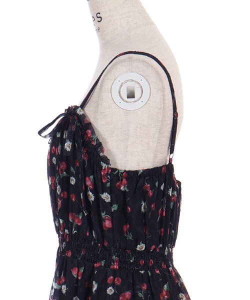 axes femme（アクシーズファム）の「さくらんぼキャミワンピース（ワンピース・レディース・サックスブルー/ブラック/キナリ・FREE）」の22枚目の写真