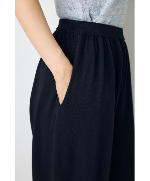 AZUL by moussy(アズールバイマウジー)の「【身長/骨格別着用画像あり】【セットアップ対応】ニットリラックスバルーンパンツ 春服 夏服 秋服 ルーズ サマーニット(スラックス・レディース・ブラウン/ブラック・SMALL/MEDIUM)」の8枚目の写真