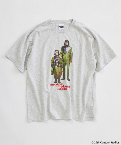 JOURNAL STANDARD relume(ジャーナルスタンダード レリューム)の「PLANET OF THE APES / 猿の惑星 別注 プリント Tシャツ(Tシャツ/カットソー・メンズ・ライトグレー/ワインレッド/ブラック・LARGE/MEDIUM)」の1枚目の写真